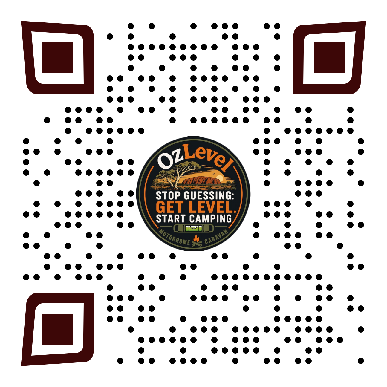 QR code to open OzLevel Caravan on your phone